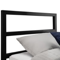 SOTO METAL BED 90CM - SATIN BLACK