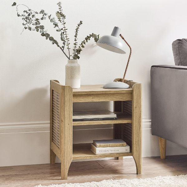 SYD006 - Sydney Rattan Effect Lamp Table with Removable Shelf Roomset_2