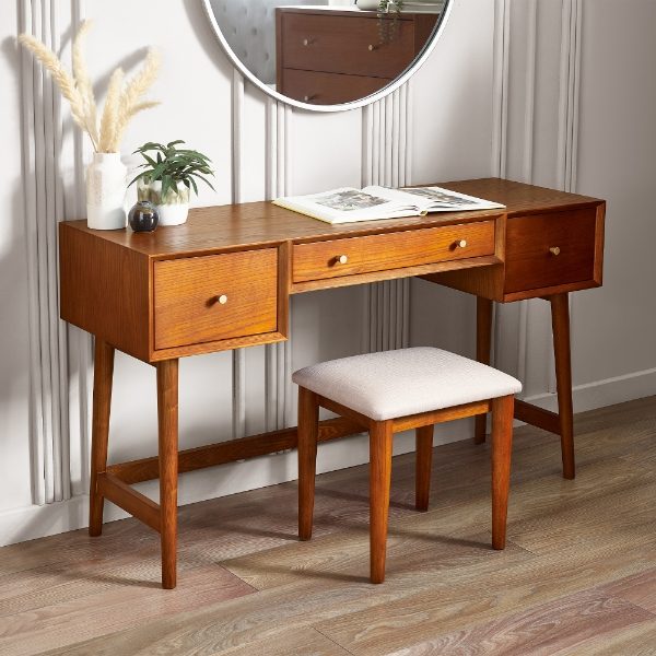 LOW054 - Lowry Dressing Table &amp; Stool Set Roomset_1