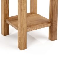 COXMOOR TALL NARROW SIDE TABLE - OAK