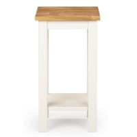 Coxmoor Ivory &amp; Oak Tall Side Table - Front