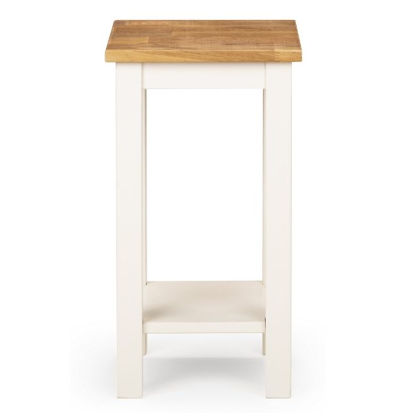 Coxmoor Ivory &amp; Oak Tall Side Table - Front