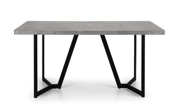 MIL051 - Miller Concrete Effect Dining Table Cutout_2