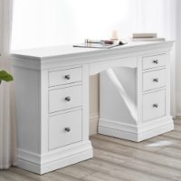 CLERMONT DRESSING TABLE - SURF WHITE