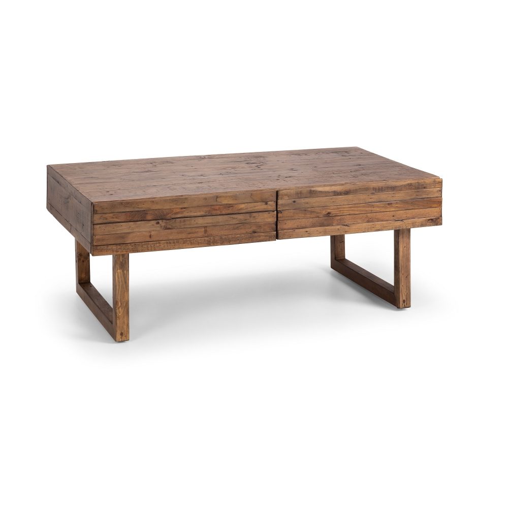 Woburn 2 Drawer Coffee Table - FSC RECYCLED (INT-COC-002320) - Julian ...