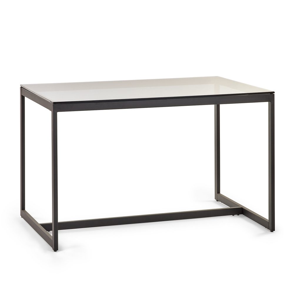 Chicago Dining Table - Smoked Glass - Julian Bowen Limited