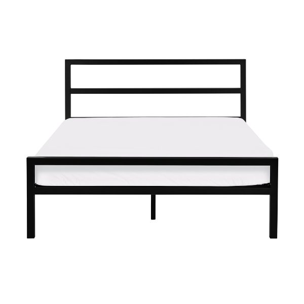 SOTO METAL BED 120CM - SATIN BLACK