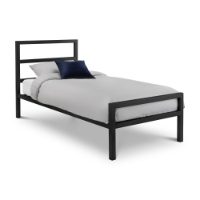 SOTO METAL BED 90CM - SATIN BLACK