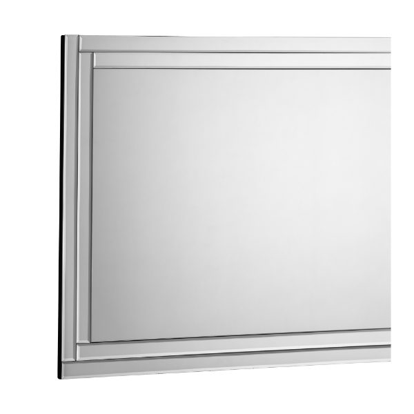 Deco Frameless Wall Mirror - Corner Detail