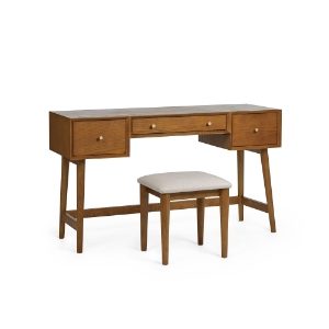 LOW054 - Lowry Dressing Table &amp; Stool Set Cutout_1