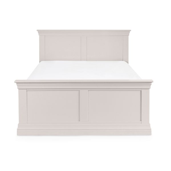 CLERMONT 135CM DOUBLE BED - LIGHT GREY