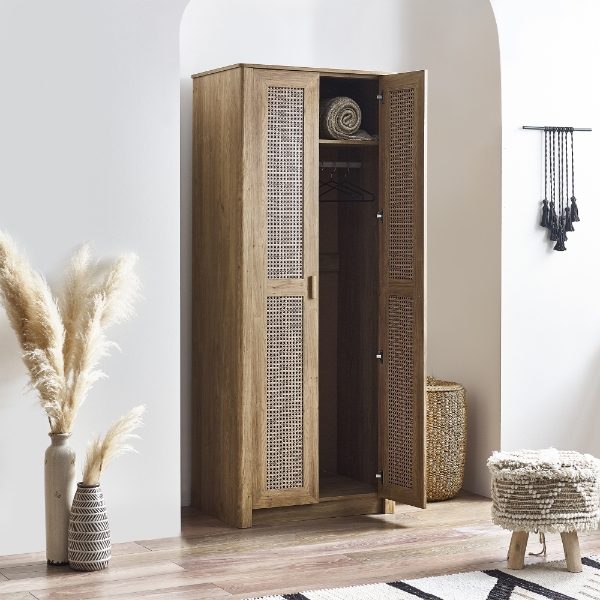 SYD005 - Sydney Rattan Effect Wardrobe Roomset_2