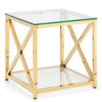 Miami Gold Lamp Table No Props