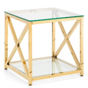 Miami Gold Lamp Table No Props