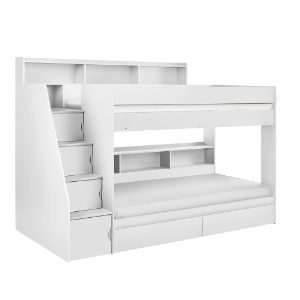 CAM810 - Camelot Staircase Bunk All White Cutout_1