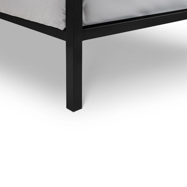 SOTO METAL BED 120CM - SATIN BLACK