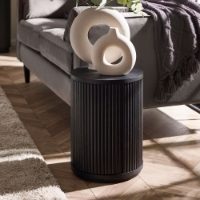 LOU009 - Louis Black Fluted Side Table with Door Roomset_1