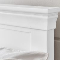 CLERMONT 150CM KING BED - SURF WHITE