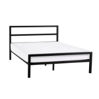 SOTO METAL BED 135CM - SATIN BLACK