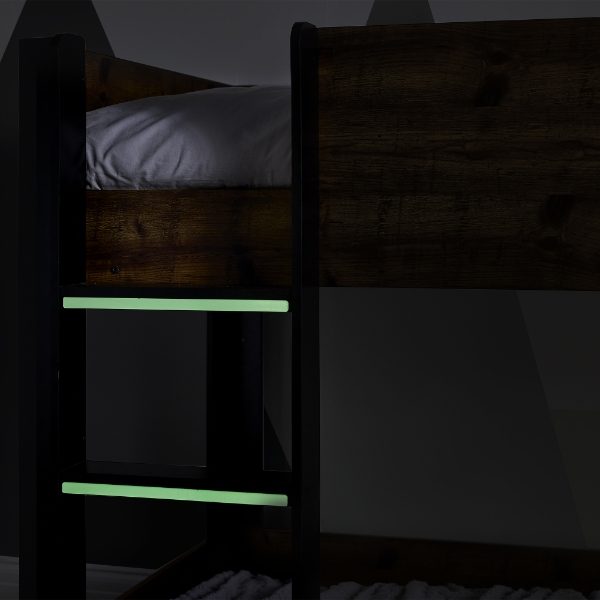 Solomon Bunk Bed -  Rustic And Black