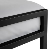 SOTO METAL BED 90CM - SATIN BLACK