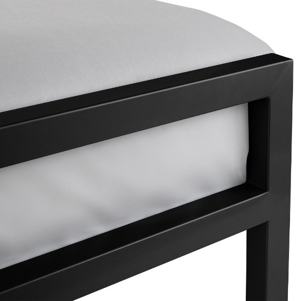 SOTO METAL BED 90CM - SATIN BLACK