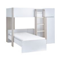 HOR201 - Horizon Bunk Bed Pale Wood &amp; White Cutout_1