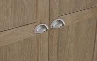 MEM007 - Memphis Limed Oak 2 Door 1 Drawer Wardrobe Alternative Handles Detail_2