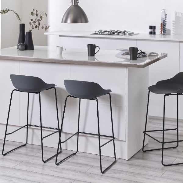 ROCCO STOOL - DARK GREY