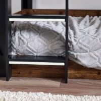 Solomon Bunk Bed -  Rustic And Black