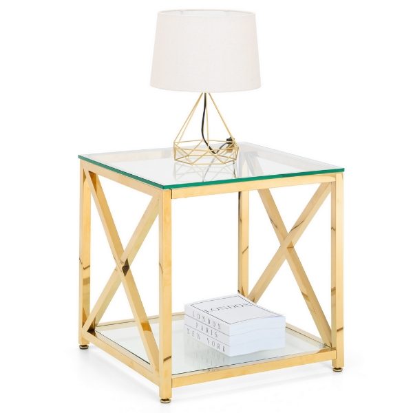 Miami Gold Lamp Table