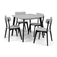 Casa Grey Table &amp; 4 Casa Grey Chairs - NP