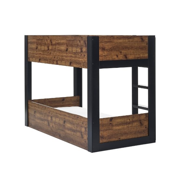 Solomon Bunk Bed -  Rustic And Black