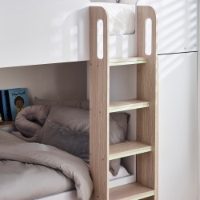 HOR201 - Horizon Bunk Bed Pale Wood &amp; White Detail_4