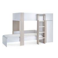 HOR201 - Horizon Bunk Bed Pale Wood &amp; White Cutout_2