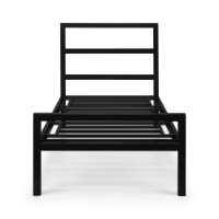 SOTO METAL BED 90CM - SATIN BLACK