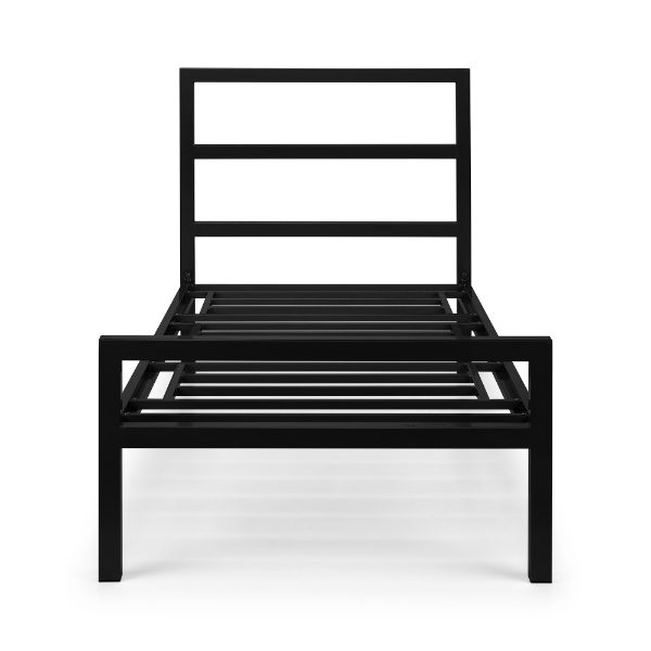 SOTO METAL BED 90CM - SATIN BLACK