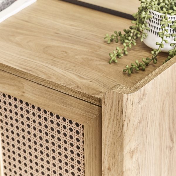 SYD006 - Sydney Rattan Effect Lamp Table with Removable Shelf Detail_2