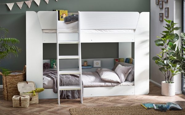 PAR201 - Parsec Bunk Bed All White Roomset_1