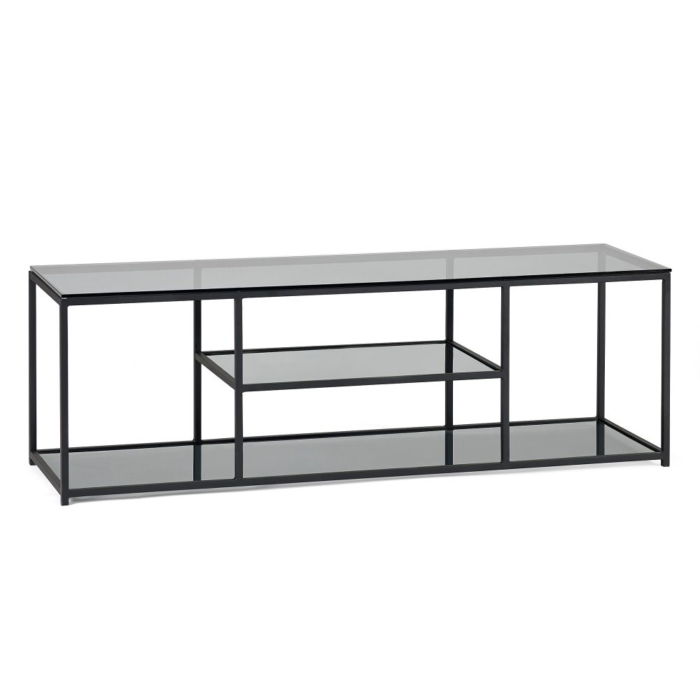 Chicago TV Unit - Smoked Glass - Julian Bowen Limited